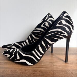 Michael Kors Collection Calf Hair Zebra Heels EU Sz 40 US 9 Pumps Designer